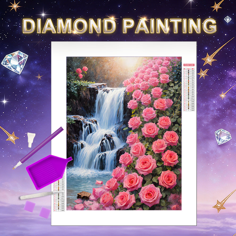 Resin Art Of Rose - HUACAN Elmas Mozaik Kitleri Gül Çiçeği