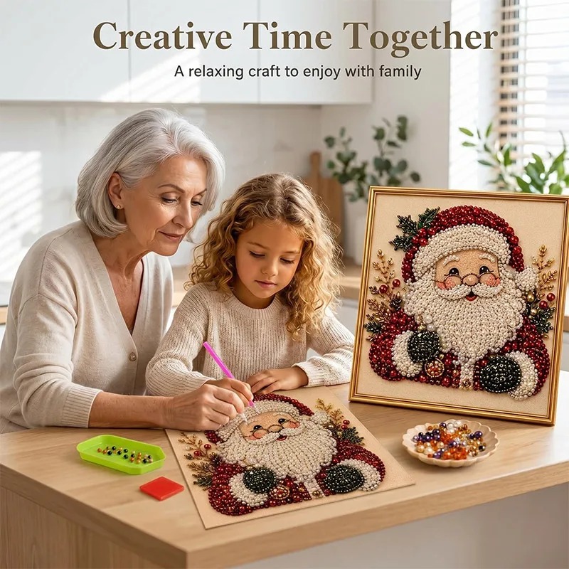 Resin Art Frame - Noel İnci Elmas Boyama Sanat Seti