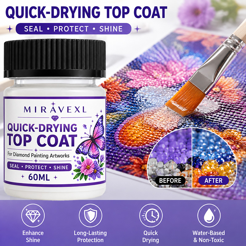Resin Art Painting - Elmas Boyama Sızdırmazlık Maddesi 60ml, Fırçalı