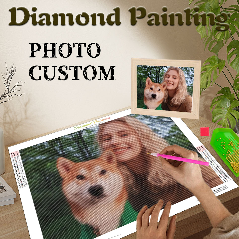 Resin Art Gift For Wedding - Fotoğraf Baskılı Elmas Boyama Duvar Sanatı