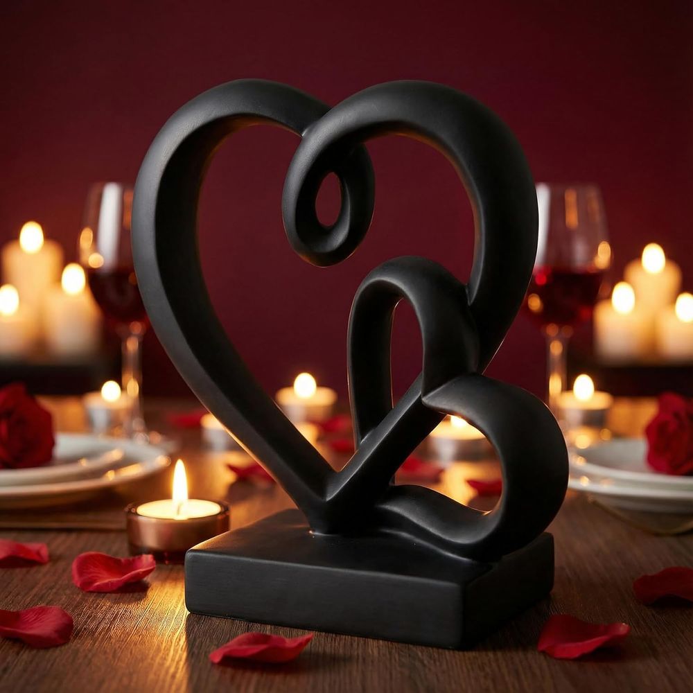 Resin Art Gift For Wedding - Düğün Yıldönümü Hediyeleri - İki Kalp