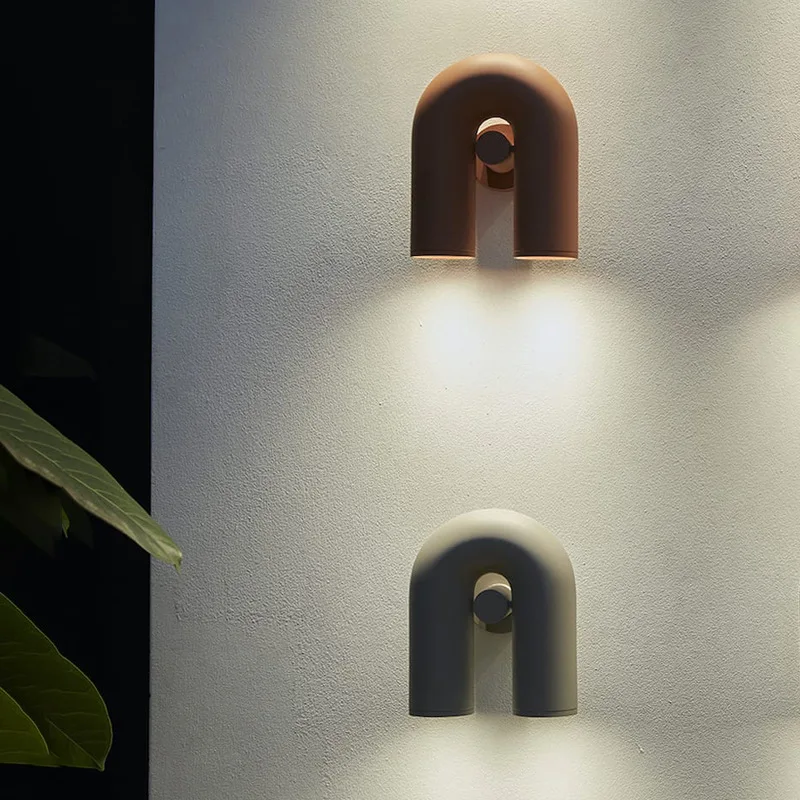 Resin Art Studio - U Şekilli Döndürülebilir LED Duvar Lambası