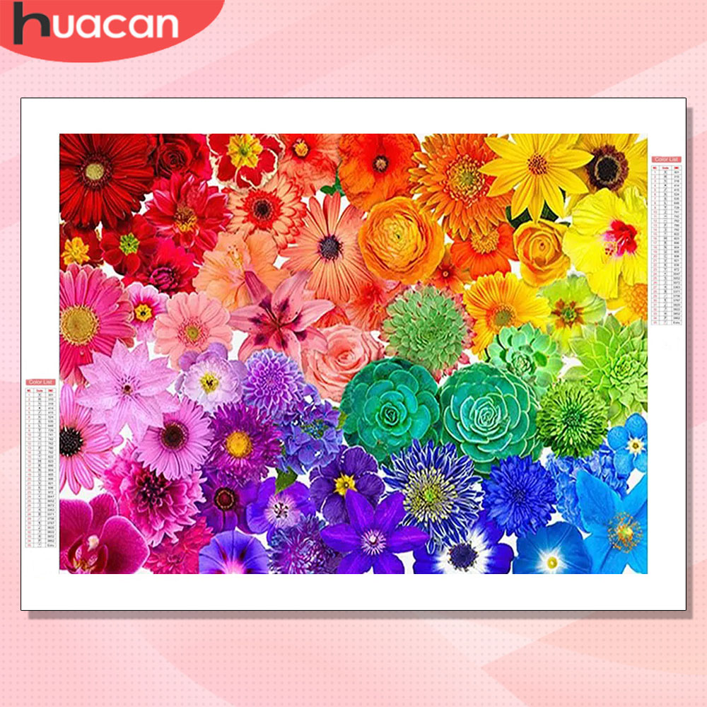 Resin Art Of Rose - HUACAN Elmas Sanat Kitleri Çiçek Renkli