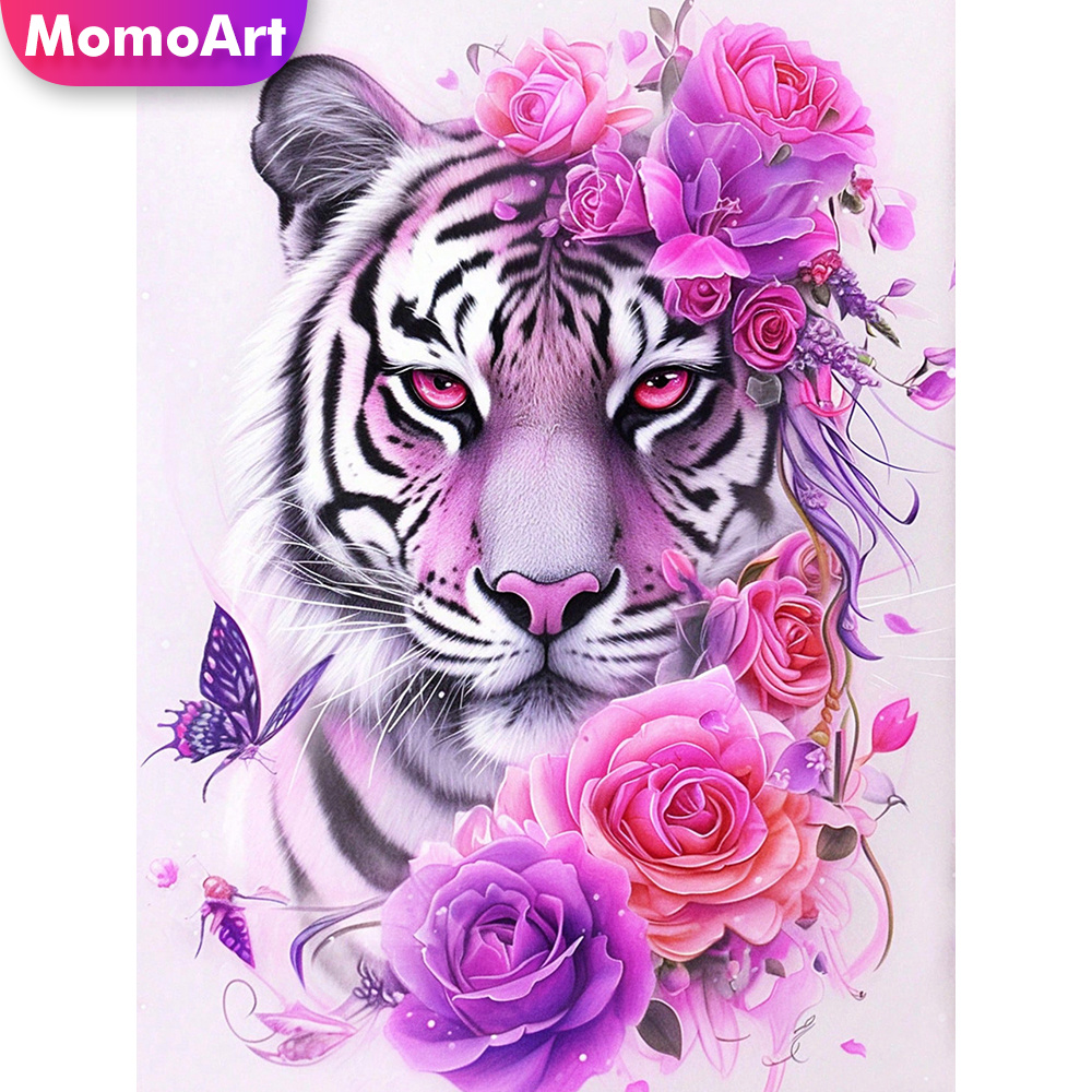 Resin Art Of Rose - Momoart Yeni Varış Elmas Nakış Kaplan