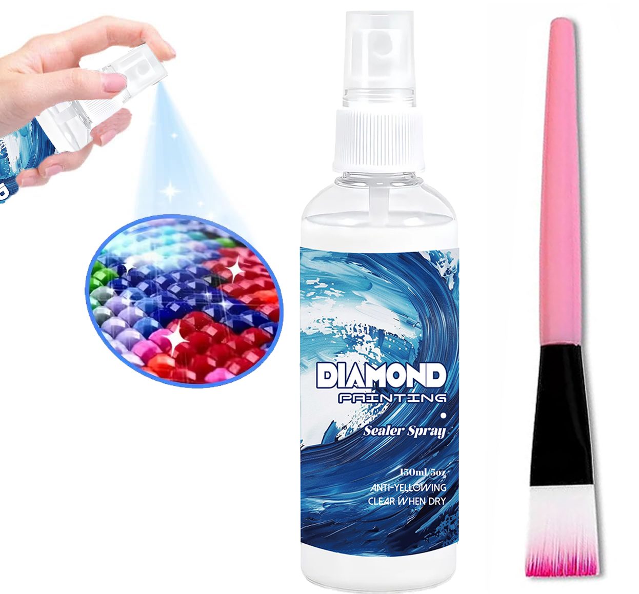 150ml Elmas Boyama Spreyi, El  - Resin Art Painting incelemesi ve fiyatı