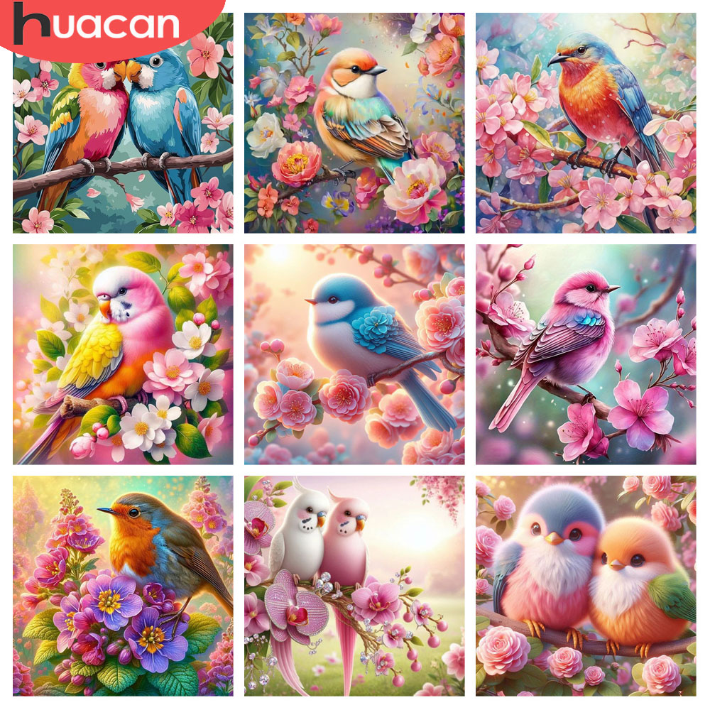 HUACAN Elmas Boyama Kuş Çiçek  - Resin Art Of Rose incelemesi ve fiyatı