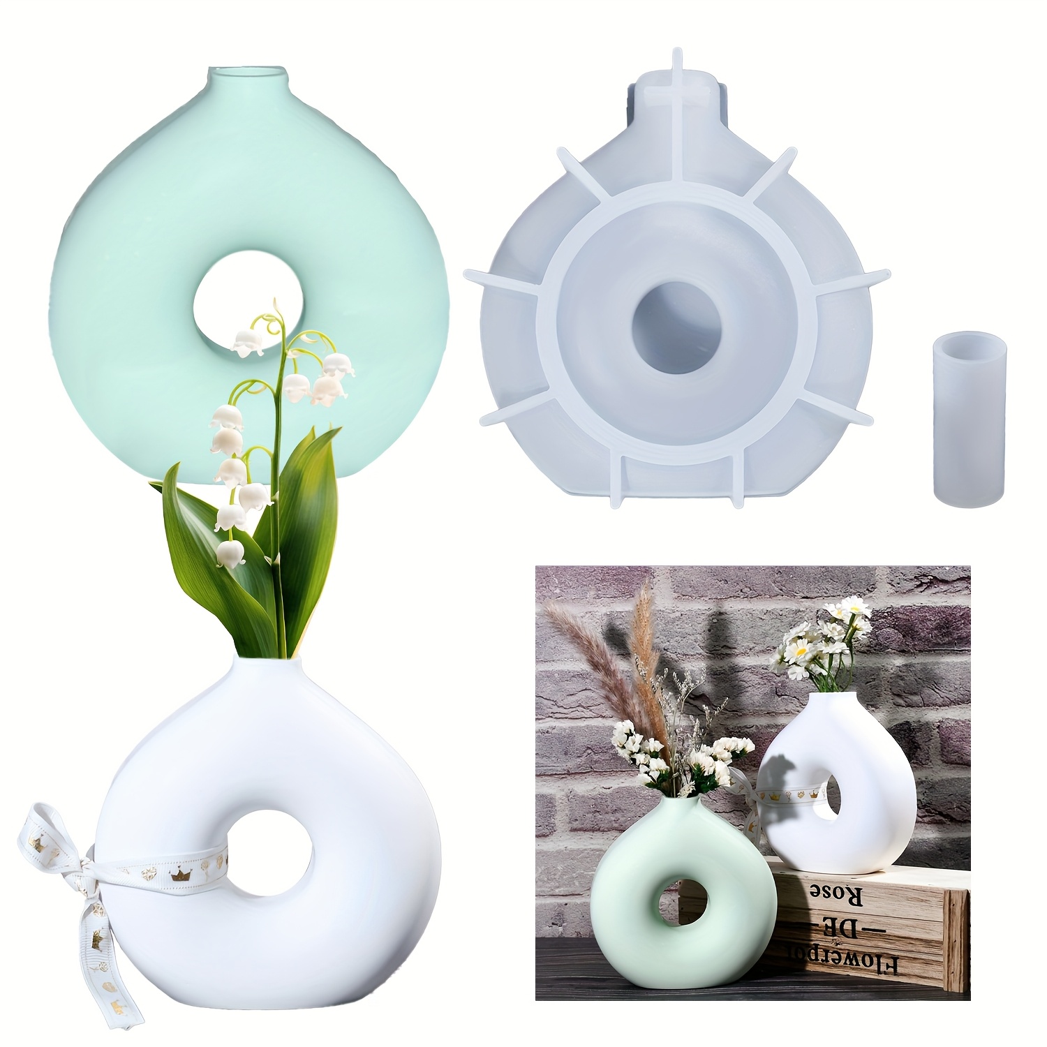 1 DIY Yuvarlak Vazo silikon ka - Resin Art Price incelemesi ve fiyatı