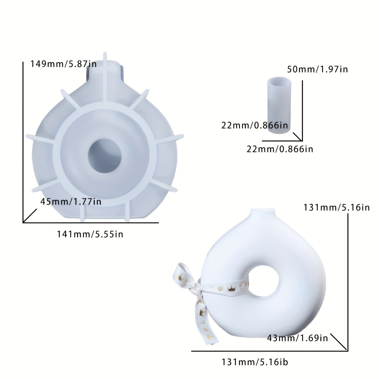 1 DIY Yuvarlak Vazo silikon ka - Resin Art Price incelemesi ve fiyatı