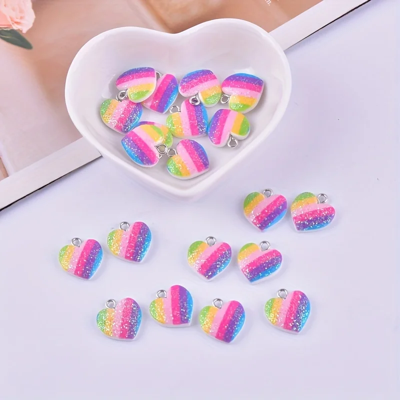 10 adet renkli kalp reçine tak - Resin Art Jewellery Kit incelemesi ve fiyatı