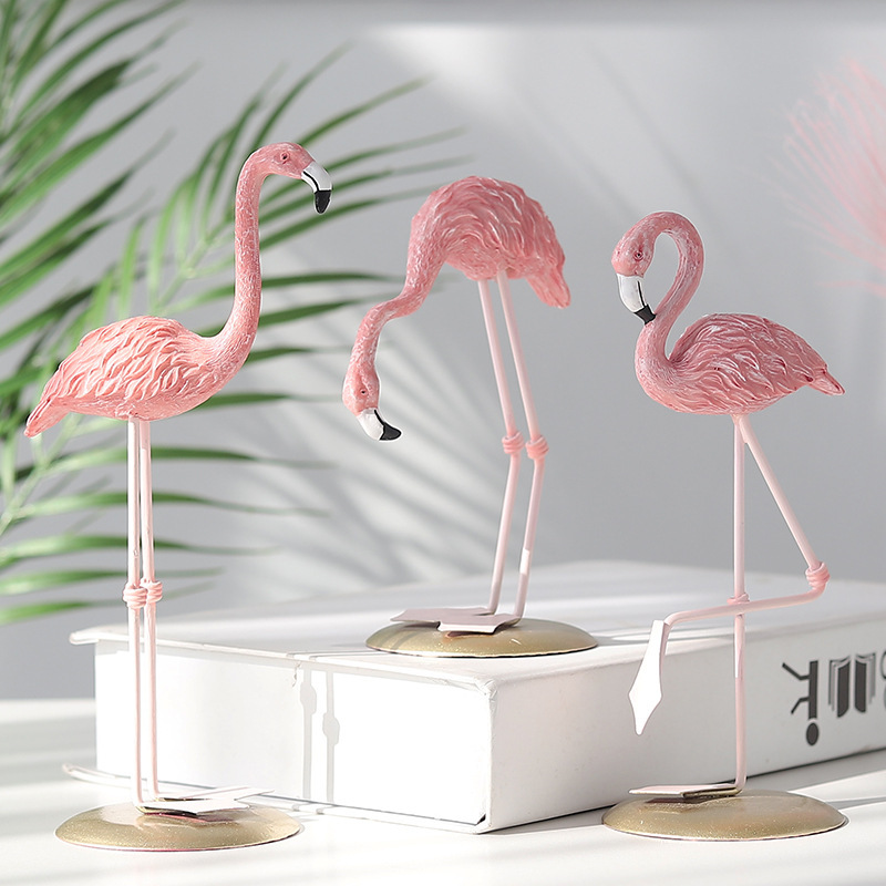 3 Adet Pembe Flamingo Figürler - Resin Art Gift For Wedding incelemesi ve fiyatı