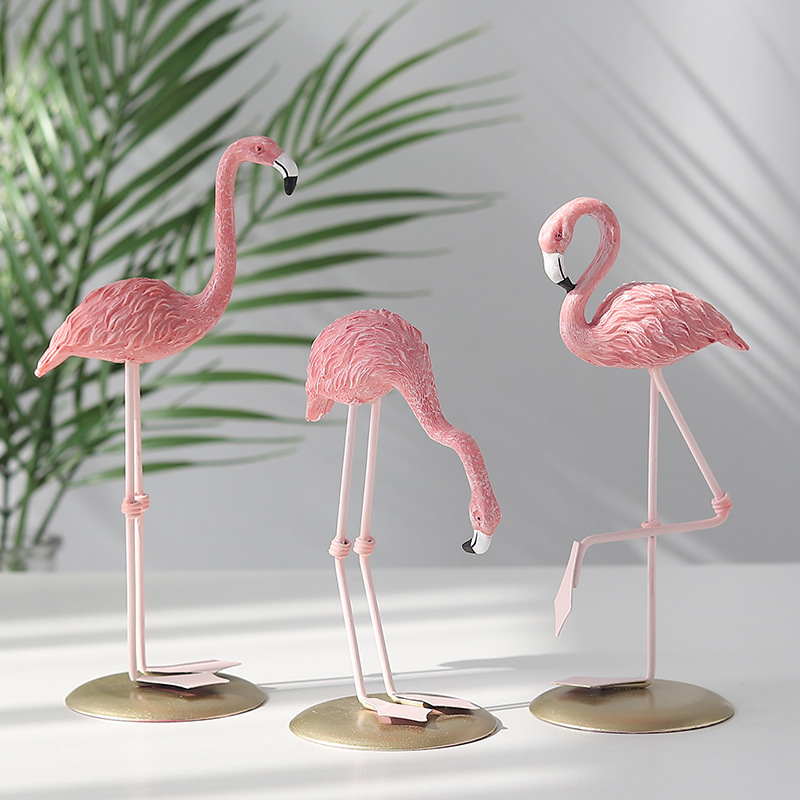 3 Adet Pembe Flamingo Figürler - Resin Art Gift For Wedding incelemesi ve fiyatı