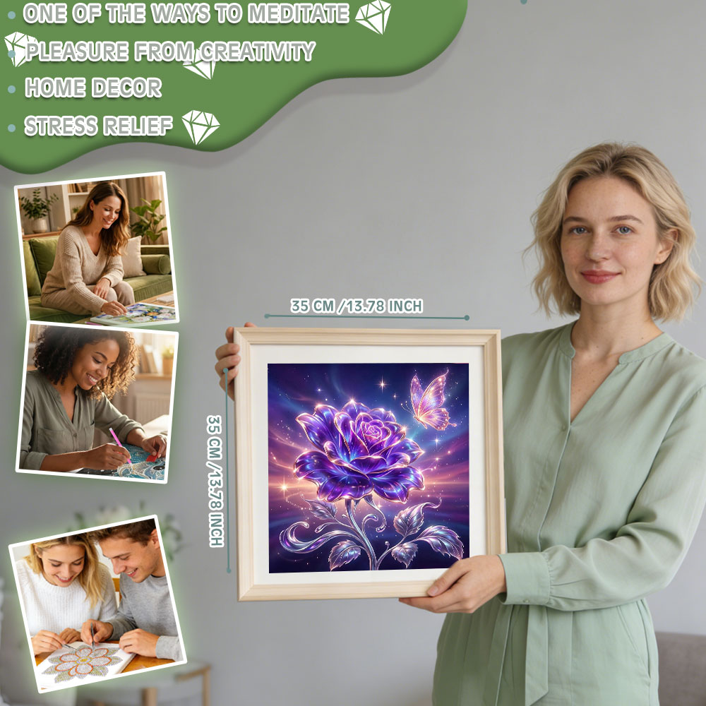 Huacan Tam Kare Yuvarlak Elmas - Resin Art Of Rose incelemesi ve fiyatı
