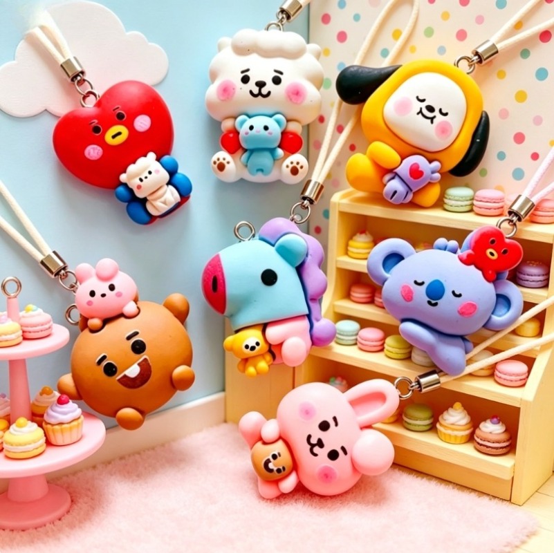 7 adet BT21 Reçine Karikatür F - Resin Art Jewellery Kit incelemesi ve fiyatı