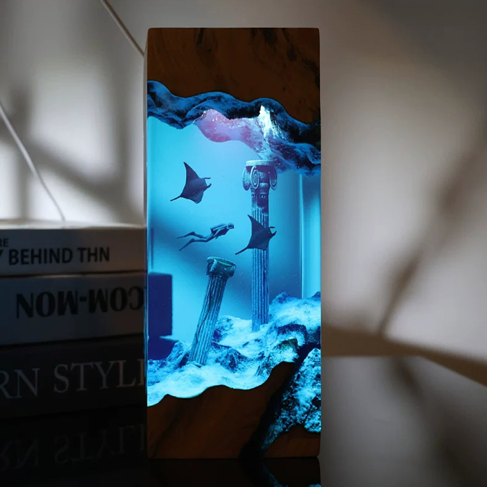 Manta Ray Gece Lambası Okyanus - Resin Art Decoration Items incelemesi ve fiyatı
