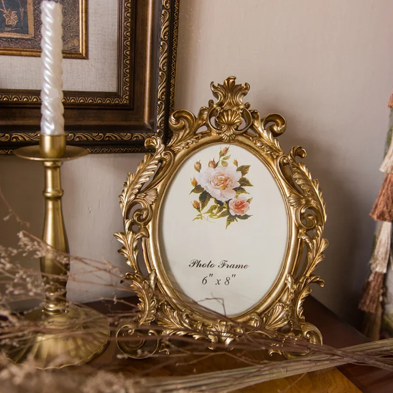 Retro Altın Oval Reçine Fotoğr - Resin Art Gift For Wedding incelemesi ve fiyatı