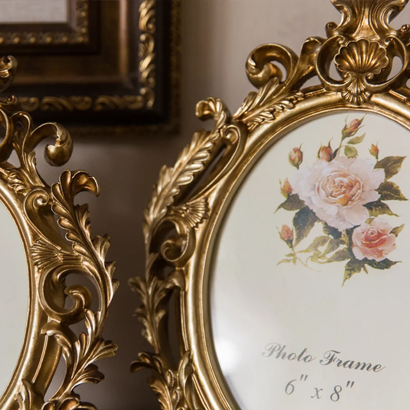 Retro Altın Oval Reçine Fotoğr - Resin Art Gift For Wedding incelemesi ve fiyatı